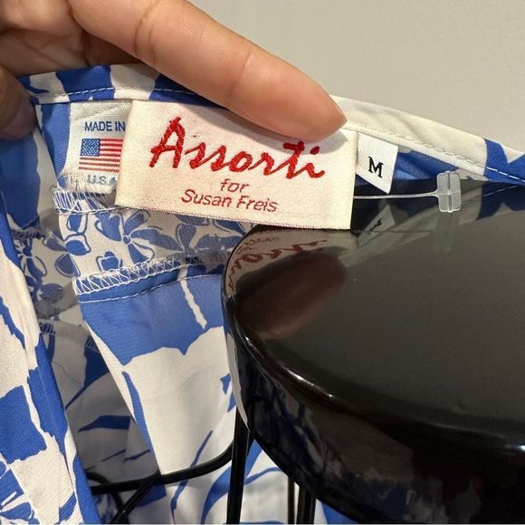 Vintage Assorti Floral Ruffle Dress by Susan Freis - Picture 4 of 12